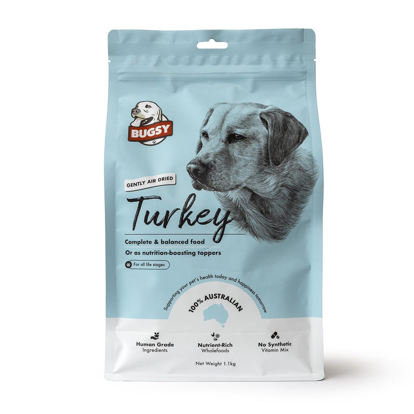 Bugsy's Air-Dried Dog Food Turkey
