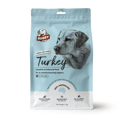 Bugsy's Air-Dried Dog Food Turkey