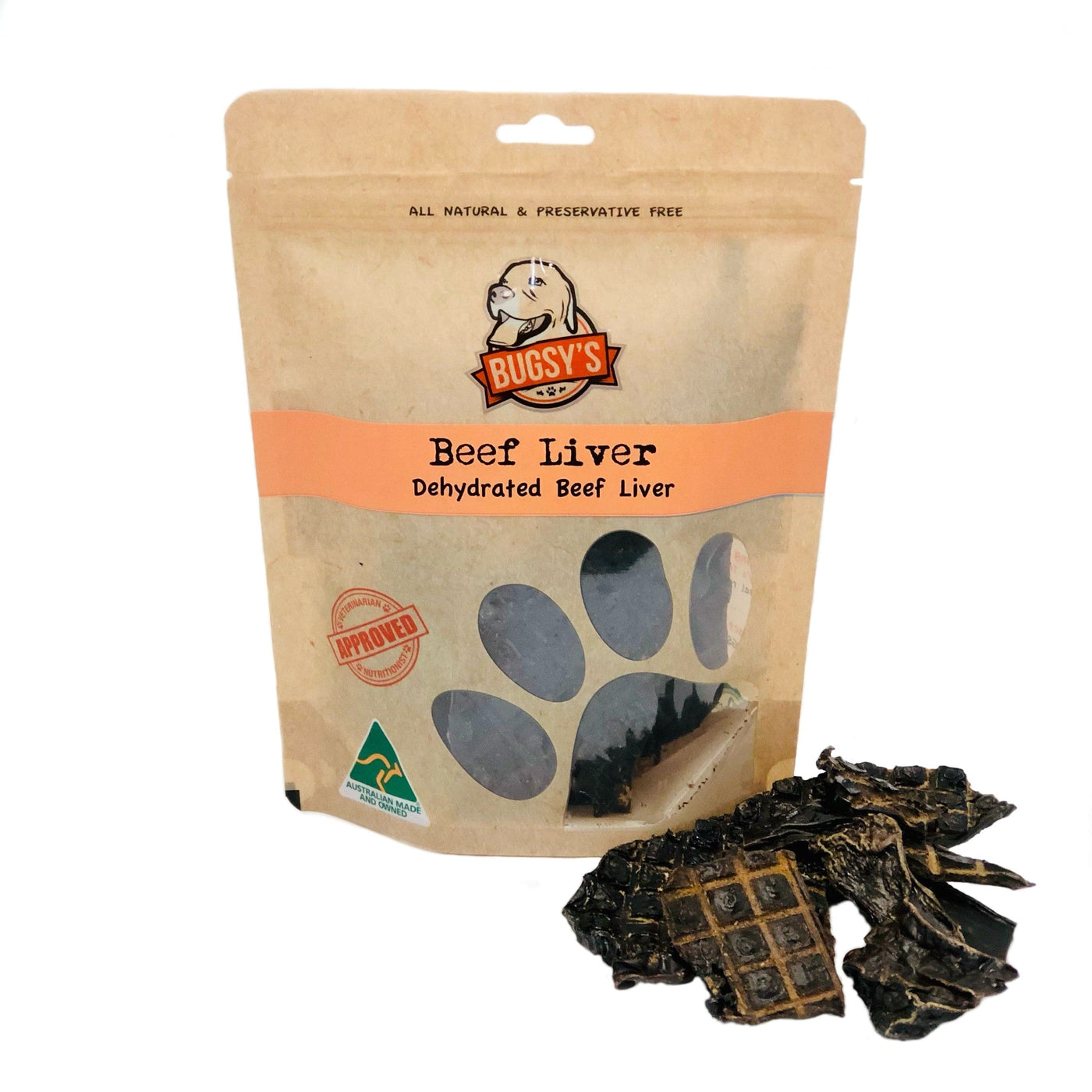 Australian Grass Fed BEEF LIVER  Snack for Dogs