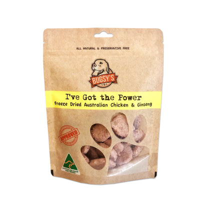 Australian Free Range CHICKEN & GINSENG Freeze Dried Functional Snack for Dogs